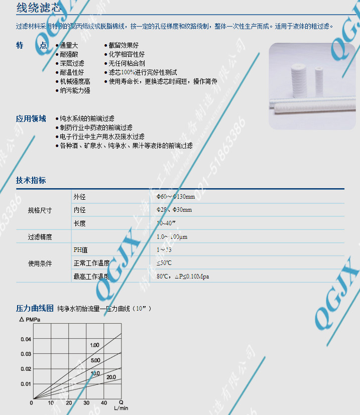 精密過濾器濾芯